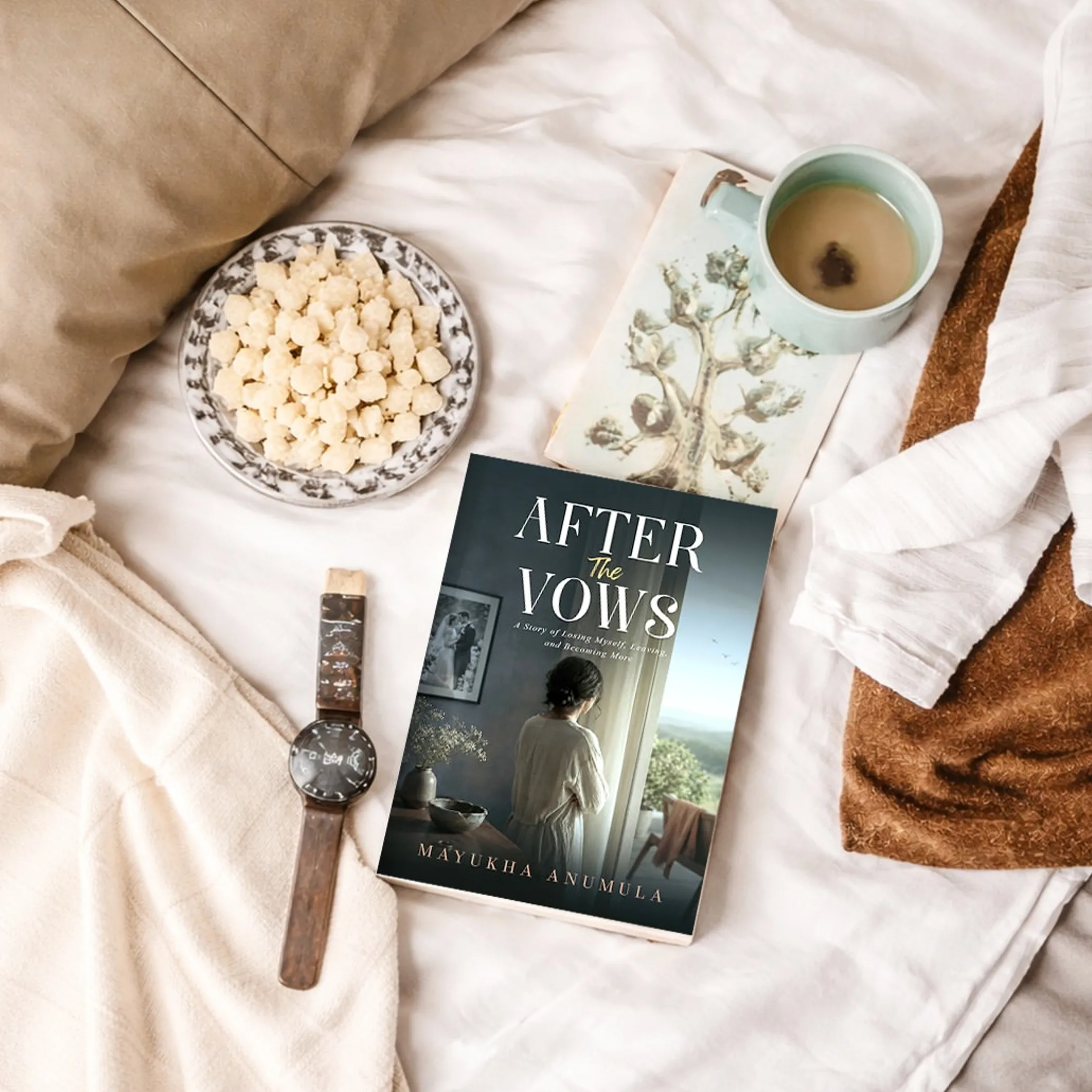 book titled after the vows on table